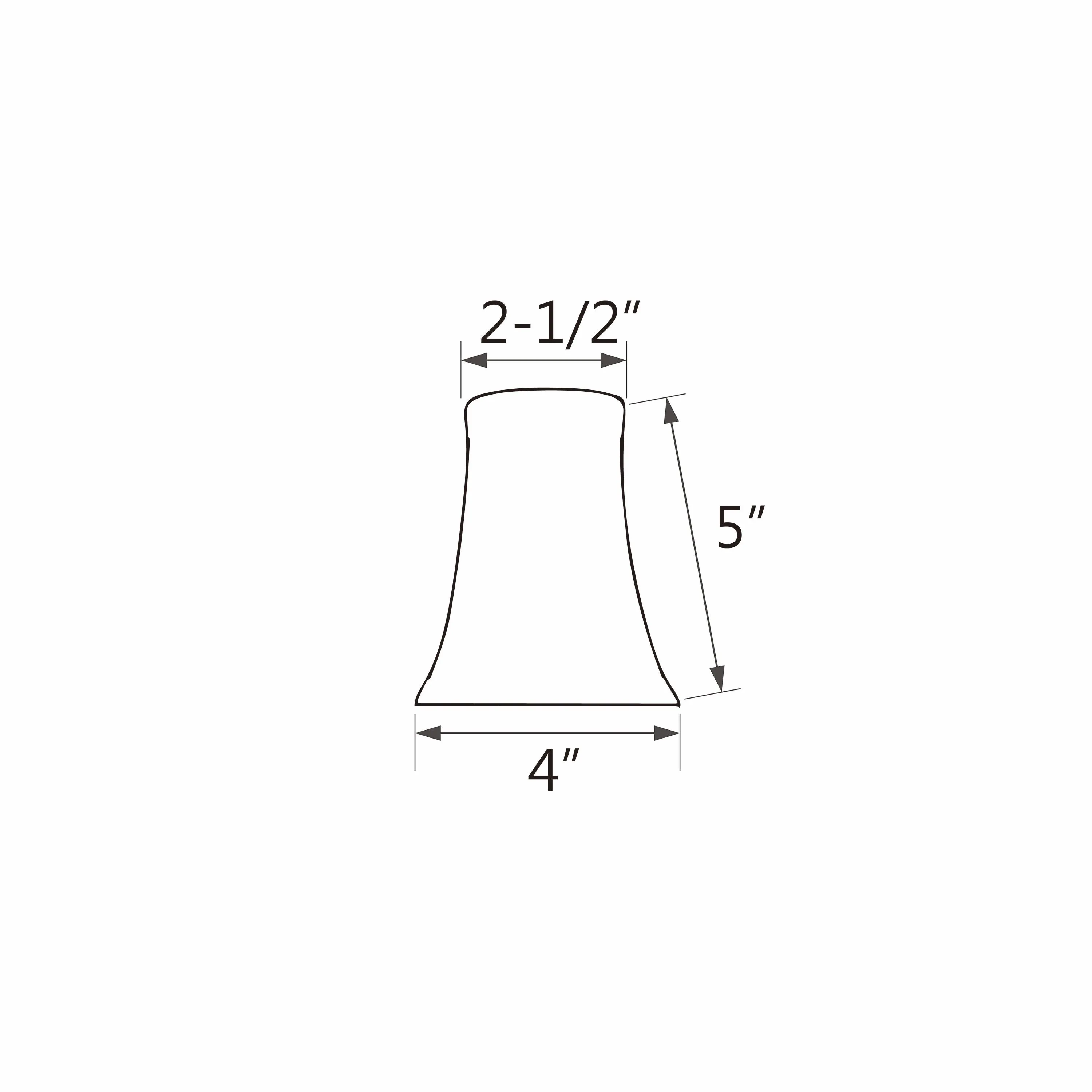 # 30246-X Small Bell Shape Chandelier Clip-On Lamp Shade Set of 2, 5, 6,and 9, Transitional Design in Silver Grey, 4" bottom width (2 1/2" x 4" x 5" )