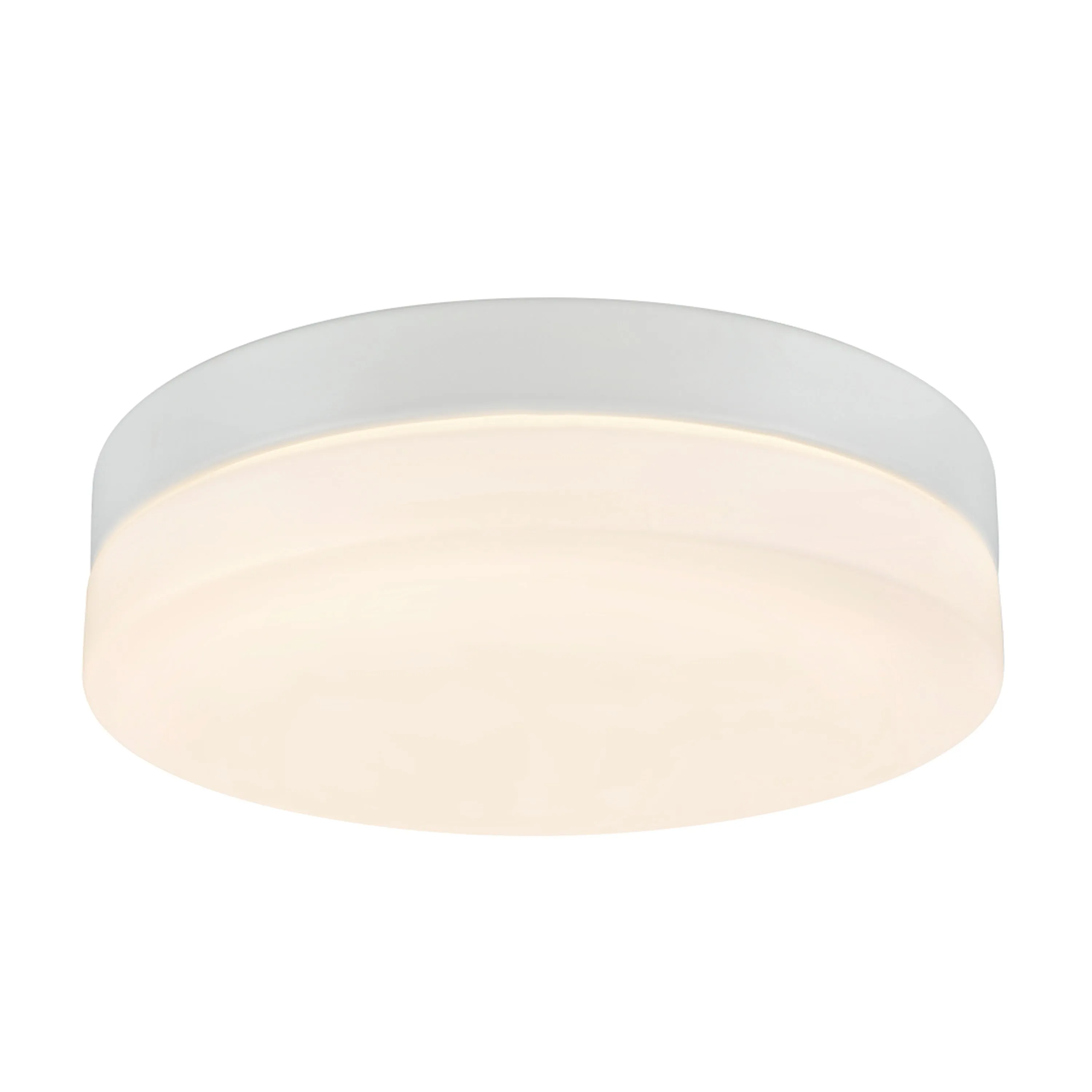 # 63002L-2 LED Large Flush Mount Ceiling Light Fixture, Contemporary Design in White Finish, Frosted Glass Diffuser, 11" Diameter