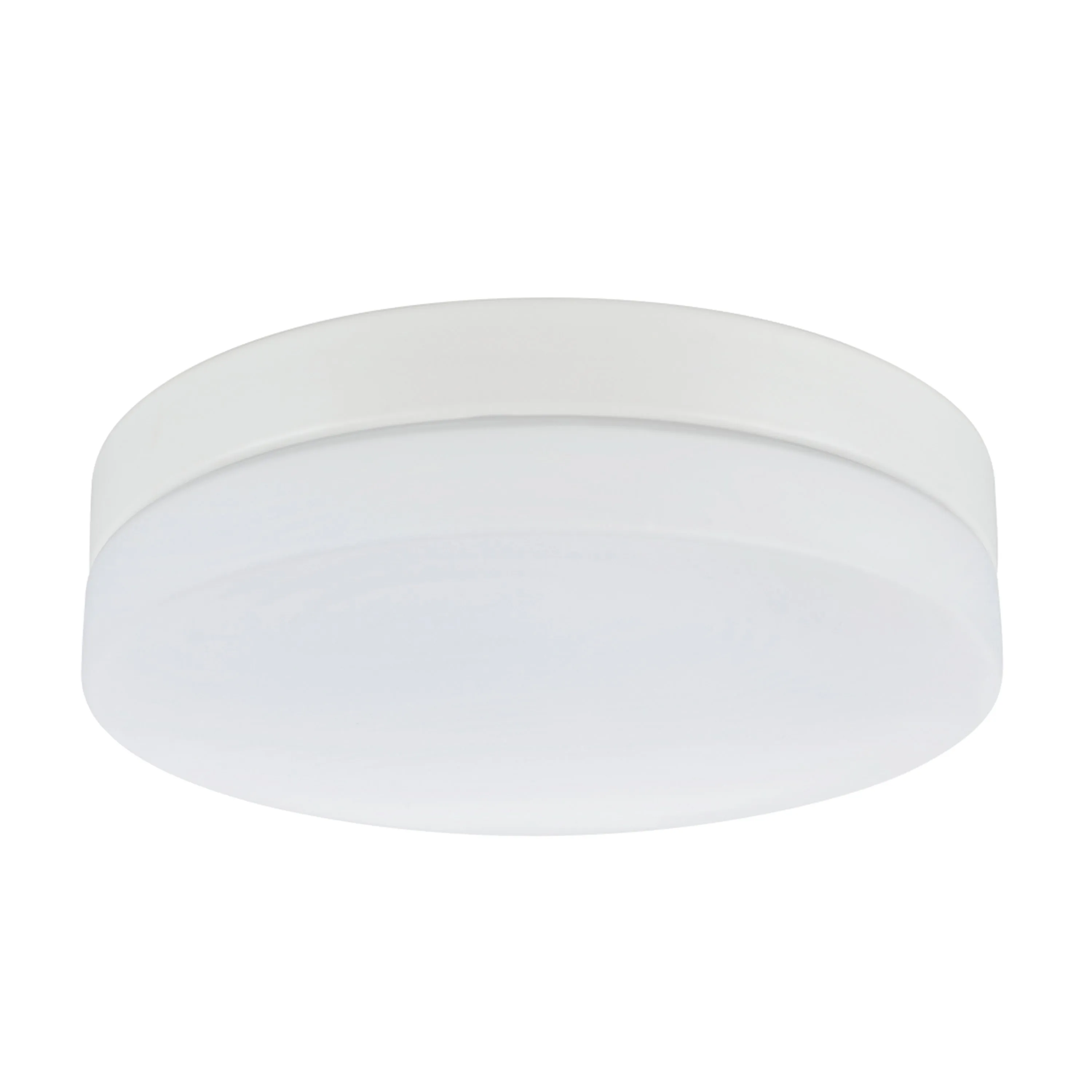 # 63002L-2 LED Large Flush Mount Ceiling Light Fixture, Contemporary Design in White Finish, Frosted Glass Diffuser, 11" Diameter