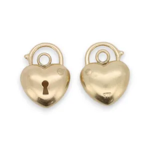 🆕🔗 Heart Shape Padlock with Drop (Puffy with Keyhole) 🆕🔗 Heart Shape Padlock with Drop (Puffy with Keyhole)