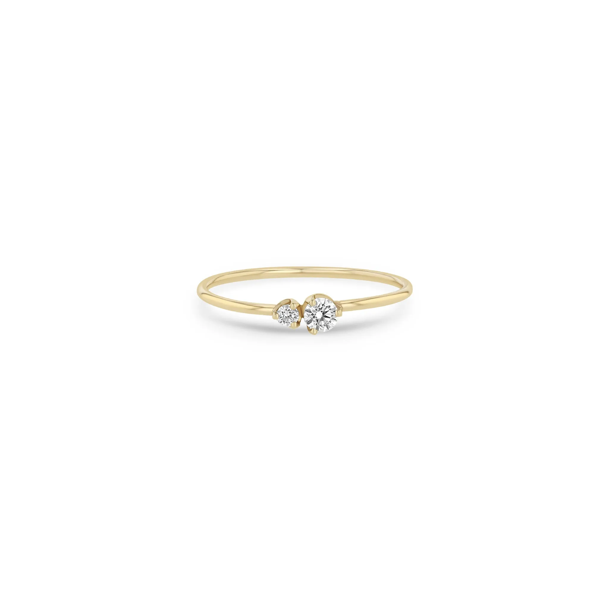 14k 2 Mixed Prong Diamond Ring