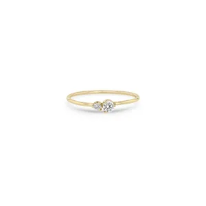 14k 2 Mixed Prong Diamond Ring