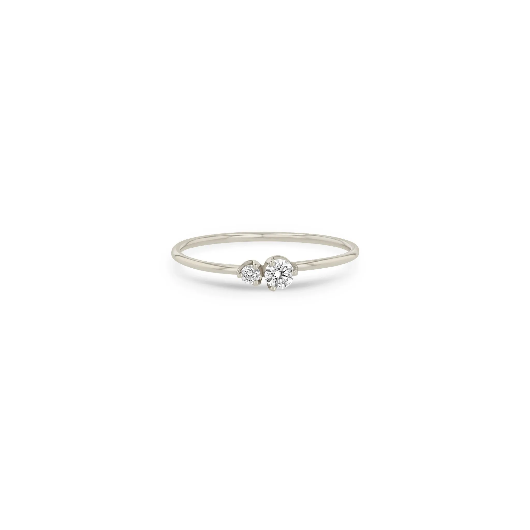 14k 2 Mixed Prong Diamond Ring