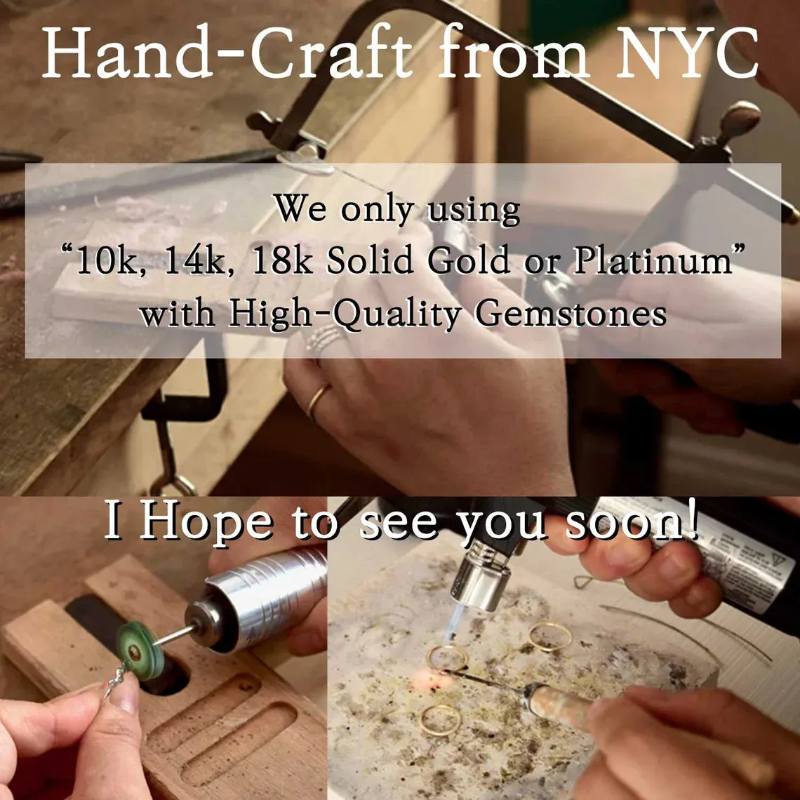 14k Gold bamboo Ring by VicStoneNYC Fine Jewelry
