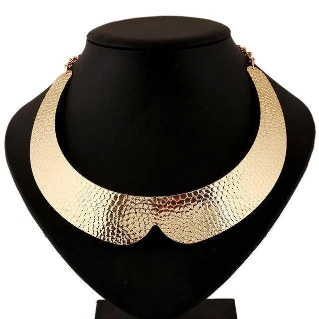 6 Designs Multilayer Geometric Statement Necklaces