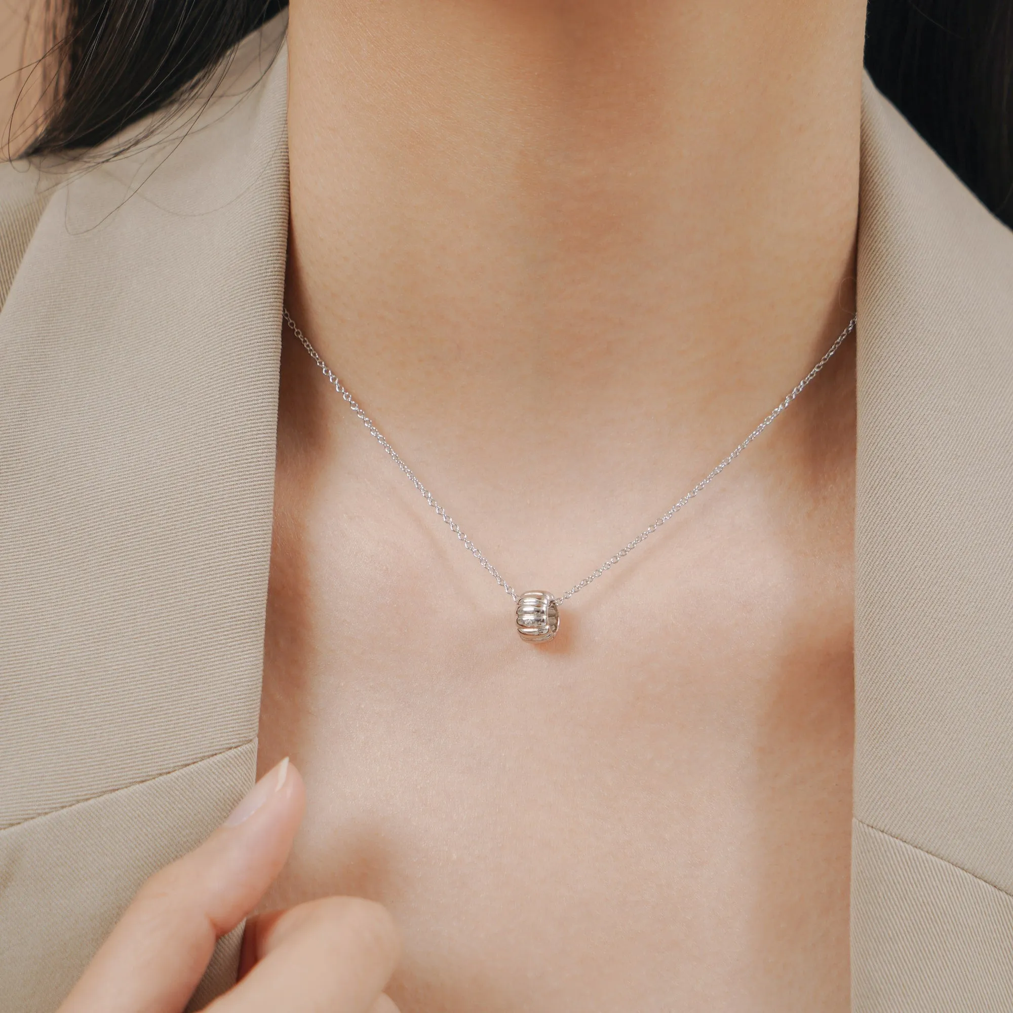 Bailey Hoop Necklace
