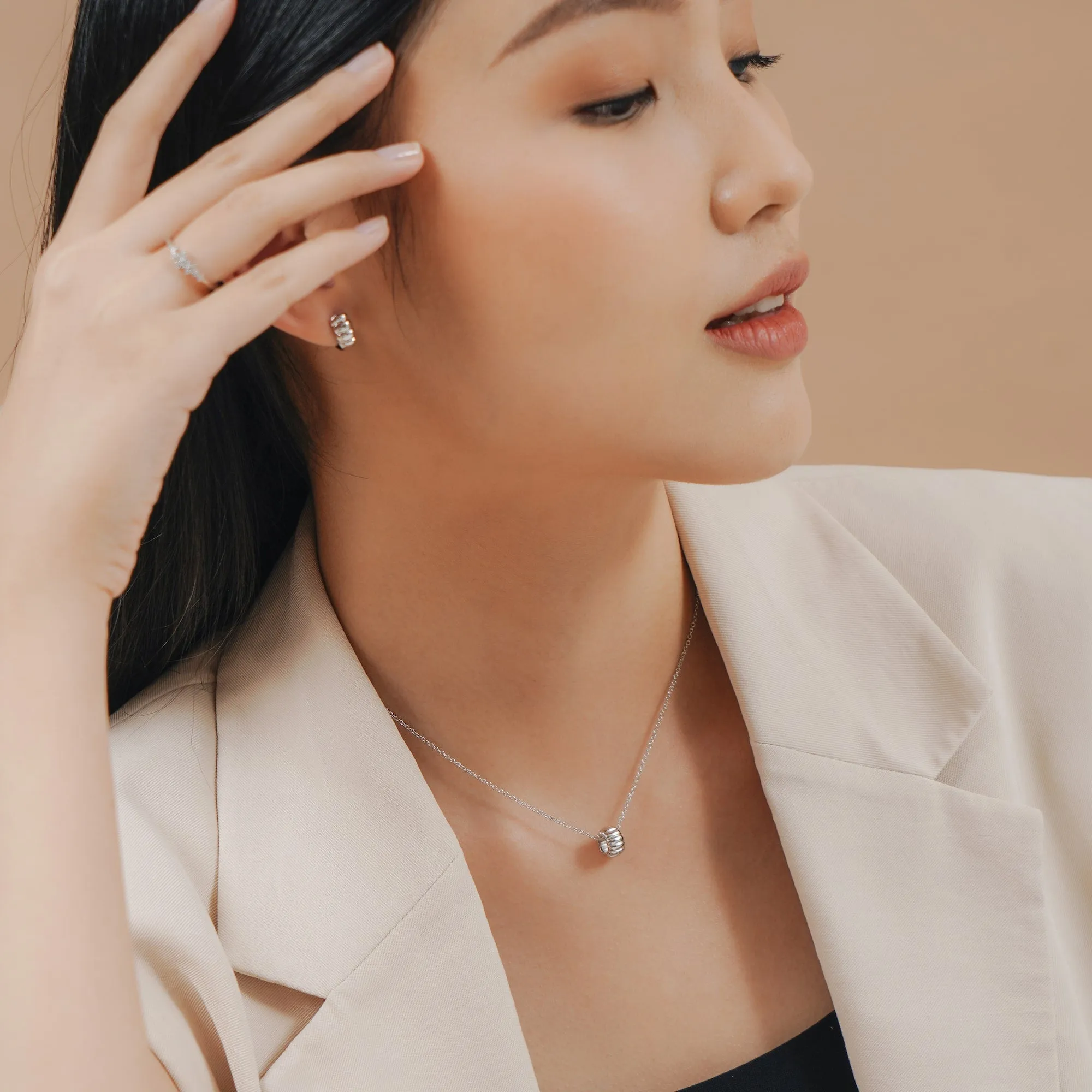 Bailey Hoop Necklace
