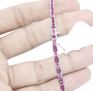 Bracelet Handmade Art Ruby Watch Charm for girls woman 3 mm