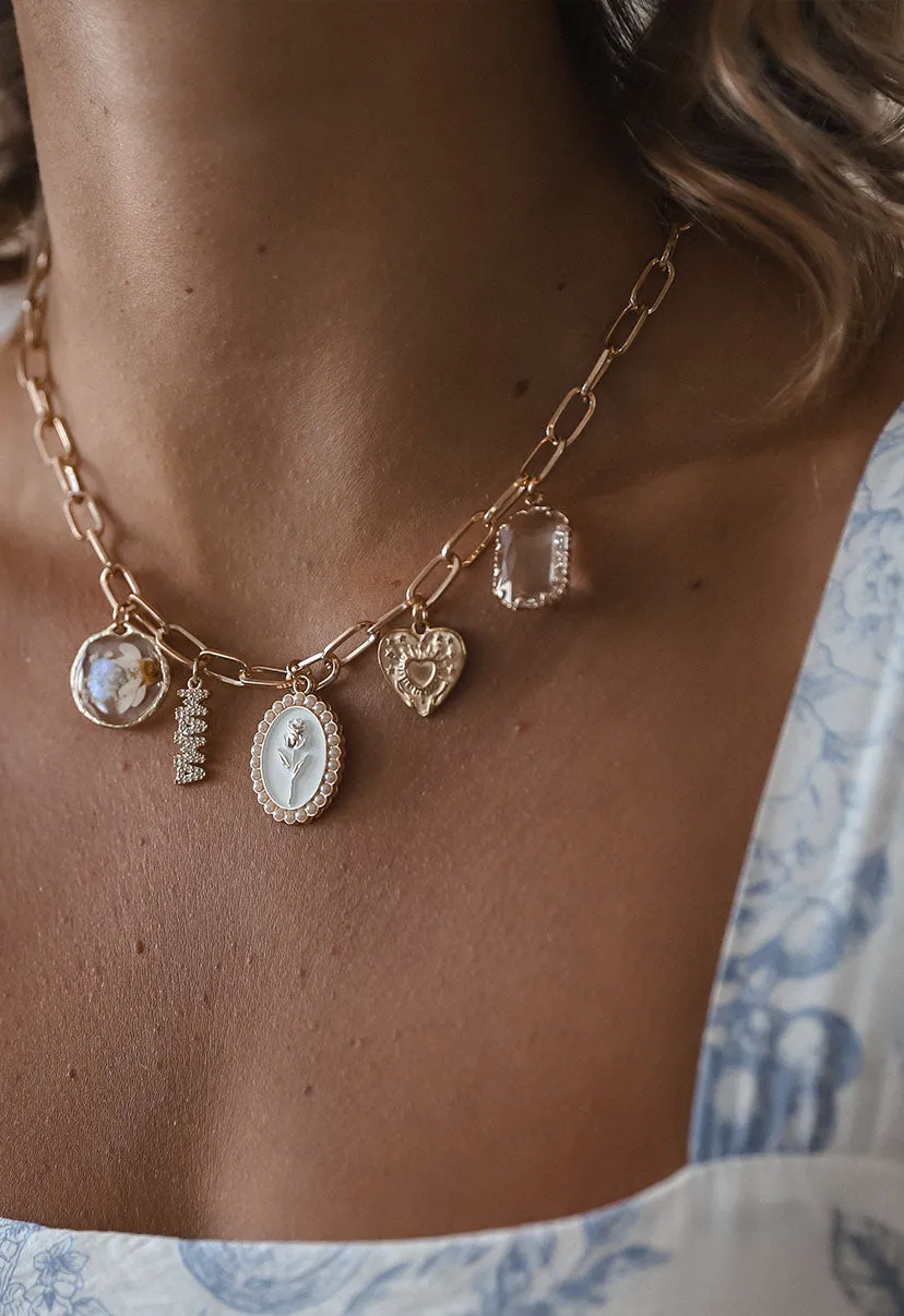 Charmed I'm Sure Rose Necklace