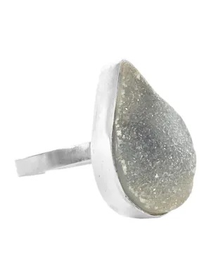 Euge Teardrop Druzzy Ring