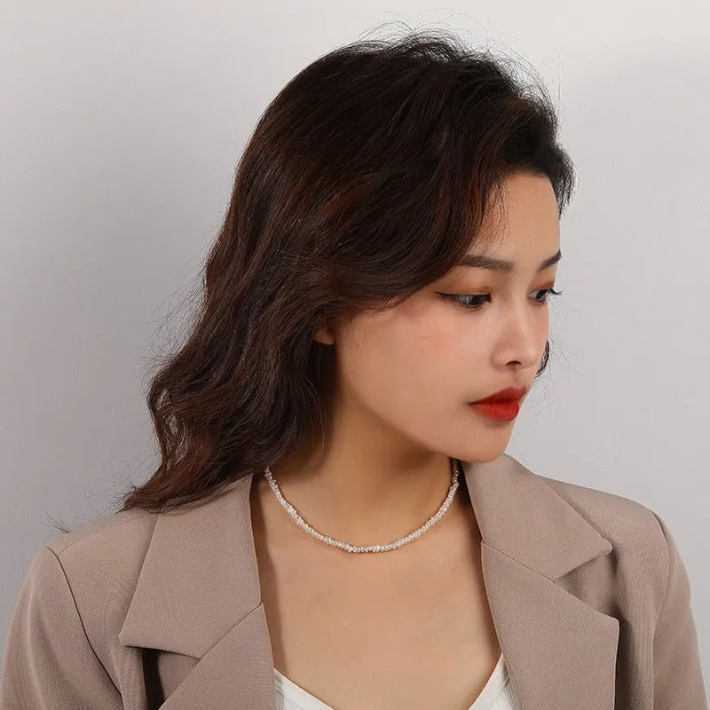 Initial Culture Pearl Necklace - Gold  Plating
