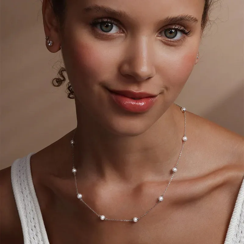 MELINDA MARIA | Perfect Pearl Infinity Necklace
