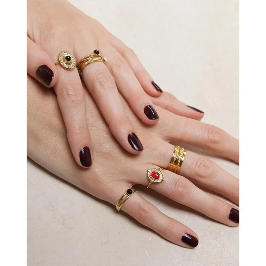 Nilai Twisted Agate Norie Ring