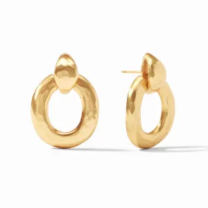 Palermo Doorknocker Earring Gold