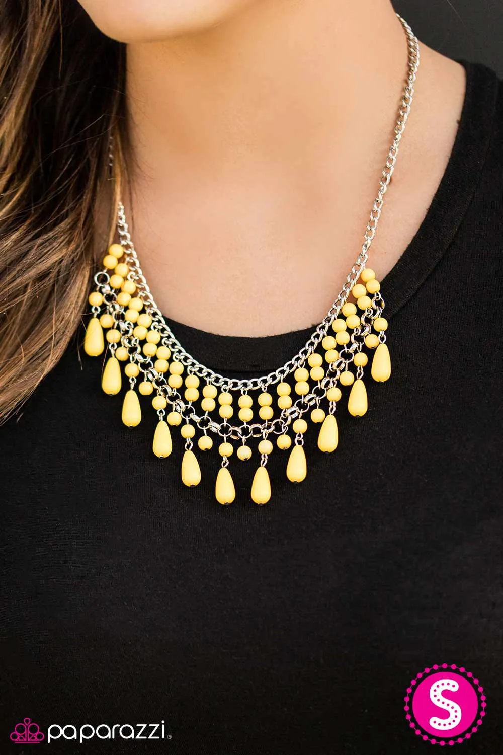 Paparazzi Necklace ~ Daredevil - Yellow