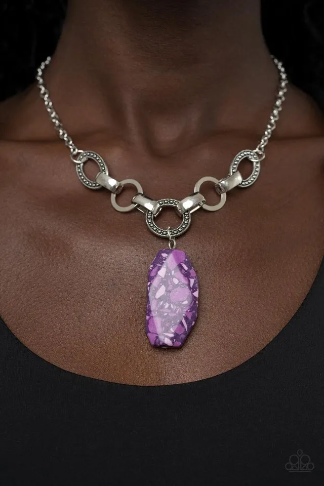 Paparazzi Necklace ~ Mystical Mineral - Purple