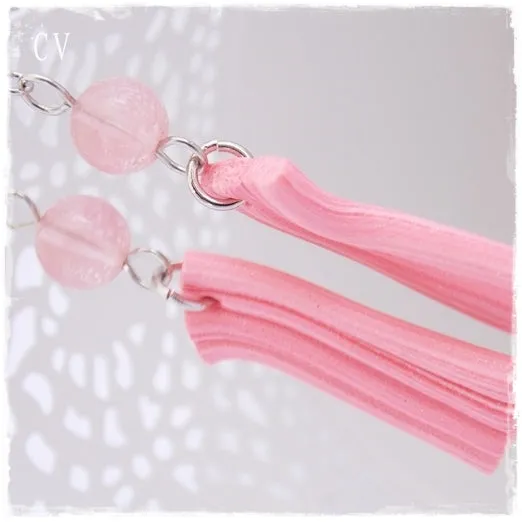 Pastel Coral Earrings