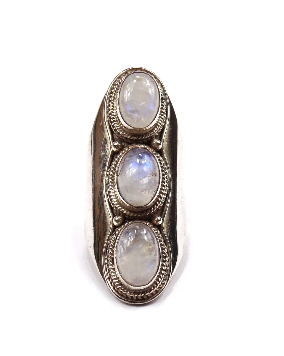 Simple Triple Stone Ring