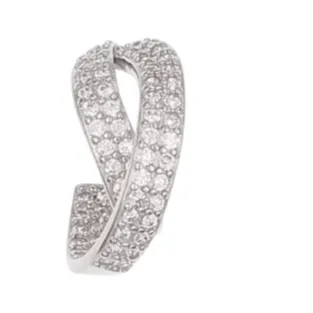Sparkly Diamante Earrings - Silver
