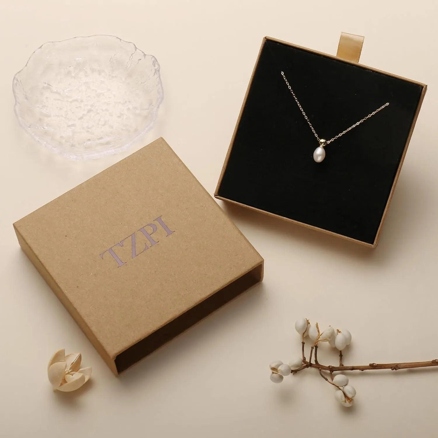 Sterling Silver Pearl Necklaces for Women, Gold/Silver Heart Necklaces for Girls, 10 13 16 21 30 40 50 60 Years old Birthday Wedding Jewelry Gifts, Single Pearl Simple Tiny Small Faux Pearl Necklaces