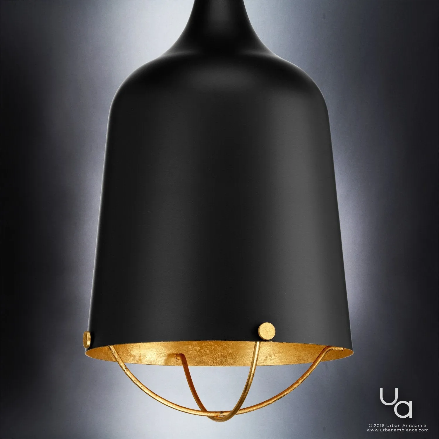UHP2344 Americana Pendant, 25"H x 12-3/4"W, Midnight Black Finish, Cincinnati Collection